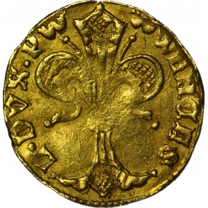 Śląsk, Wacław I Legnicki (1342-1364), Goldgulden (floren) bez daty, ex. Karolkiewicz