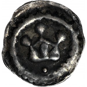Inflanty, Rewal (obecnie Tallin), Brakteat XIII/XIV w, Korona z kropką