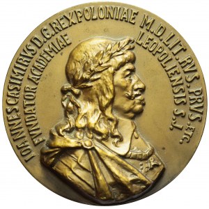 R-, Medal 1911, 250-lecie fundacji Uniwersytetu Jana Kazimierza we Lwowie, piękny