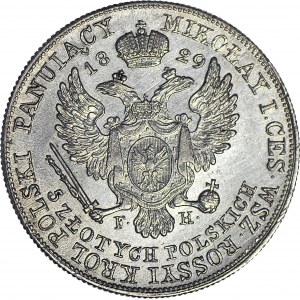 R-, Królestwo Polskie, Aleksander I, 5 złotych 1829 FH, piękne