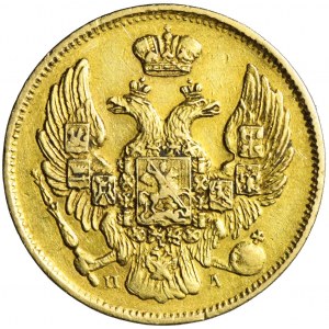 R-, Zabór rosyjski, Mikołaj I, 3 ruble = 20 złotych 1834, Petersburg