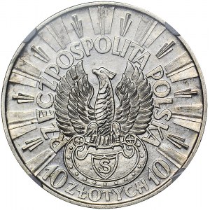 RR-, PRÓBA, 10 złotych 1934, Piłsudski, Warszawa