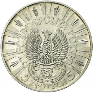 RR-, PRÓBA, 5 złotych 1934, Piłsudski, piękna