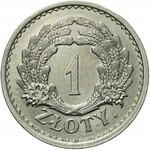 RR-, PRÓBA, 1 złoty 1928, Wieniec z kłosów, nikiel, bardzo rzadka