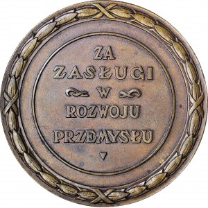Medal 1936, Wystawa Przemysłowa w Warszawie, brąz 64mm