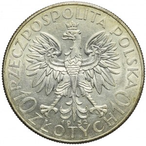 10 złotych 1932, Głowa, Warszawa, mennicza