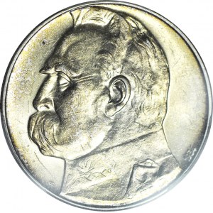 10 złotych 1934, Piłsudski, ORZEŁ STRZELECKI, menniczy