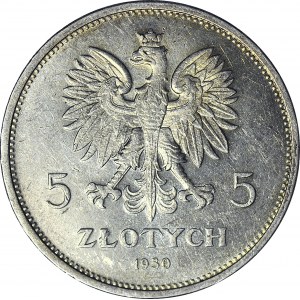 5 złotych 1930, Sztandar, menniczy