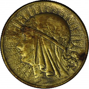 5 złotych 1933, fałszerstwo z epoki, mosiądz