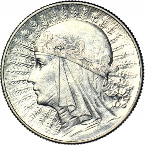 5 złotych 1934, Głowa, mennicza