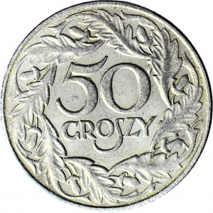 50 groszy 1938 niklowane, bez obiegowe