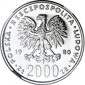 2000 złotych 1980, PRÓBA dla złota NIKIEL, K. Odnowiciel
