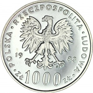 1000 złotych 1983, Jan Paweł II, LUSTRZANE