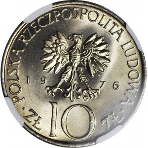10 złotych 1976 Adam Mickiewicz, menniczy
