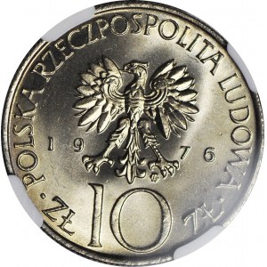 10 złotych 1976 Adam Mickiewicz, menniczy