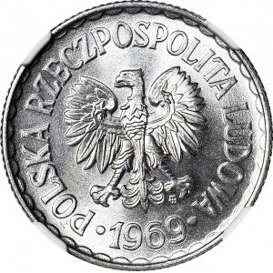 1 złoty 1969, mennicze