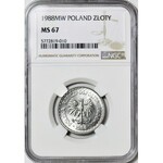 1 złoty 1988, mennicze