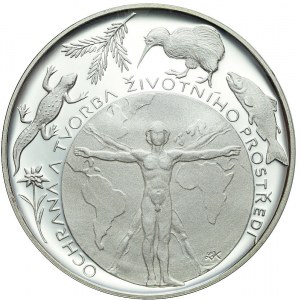 Czechy, 200 koron 1994, Ochrona Środowiska, stempel lustrzany, rzadkie