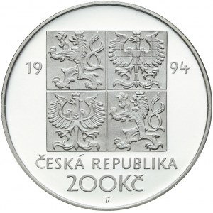 Czechy, 200 koron 1994, Ochrona Środowiska, stempel lustrzany, rzadkie