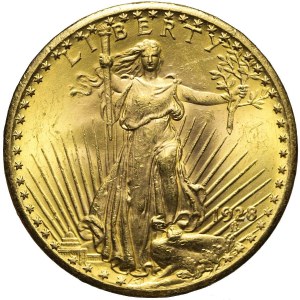 Stany Zjednoczone Ameryki (USA), 20 dolarów 1928, Saint Gaudens, mennicze