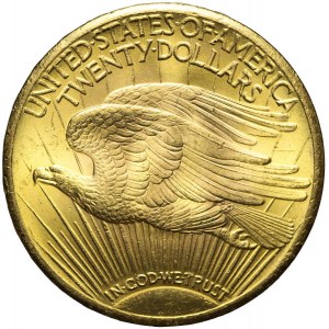 Stany Zjednoczone Ameryki (USA), 20 dolarów 1928, Saint Gaudens, mennicze