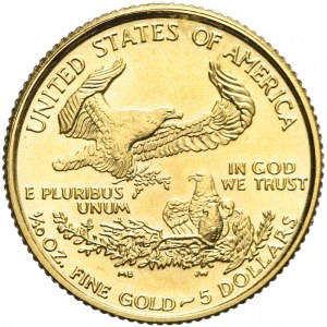 Stany Zjednoczone Ameryki (USA), 5 dolarów 1998, złoto