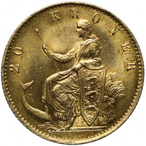 Dania, 20 Koron 1876, Christian IX, mennicze