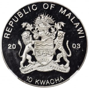 Malawi, 10 Kwacha 2003, Jan Paweł