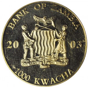 Zambia, 1000 Kwacha 2003, Jan Paweł