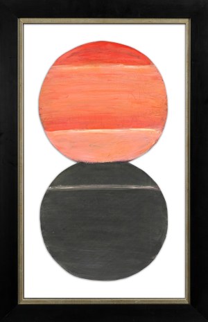 Jan BERDYSZAK (1934 - 2014), Z cyklu: Koła podwójne różowo-czarne, 1963