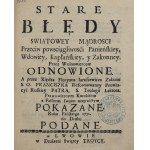 Floryan Jaroszewicz, Stare Błędy Światowej Mądrości przeciw Powściągliwości […] [Lwów 1771]