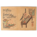 A book of eight erotic drawings on paper. China, 20th century.