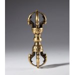 Buddhist ritual vajra made of copper alloy. Tibet, 19th century
