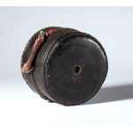 A leather Buddhist prayer wheel. Tibet, 19th century