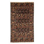 War rug. Colored wools. Afghanistan, ca. 1980.