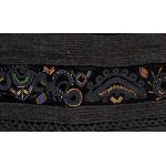 Balkan wool felt dress decorated with gold thread embroidery and colored glass beads. Southeastern Europe, 20th century.