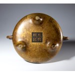 Copper alloy incense burners, China, Qing dynasty (1644-1912), 19th century