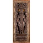 Wooden wall panel. India, 19th century