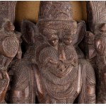 Wooden wall panel. India, 19th century