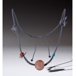 Sassanid-style agate and carnelian bead seal necklace. Central Asia, 20th century.