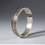 Ornamental silver bracelet. Tibet, 19th century.