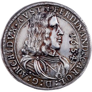 Ferdinand Charles, 1/2 Thaler 1654, Hall