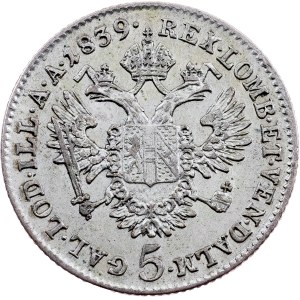 Ferdinand V., 5 Kreuzer 1839, A, Vienne