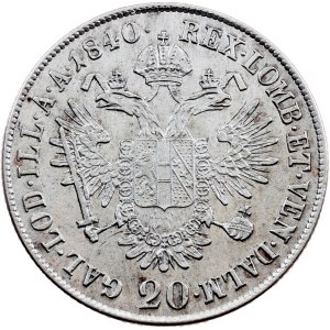Ferdinand V., 20 Kreuzer 1840, A, Vienna
