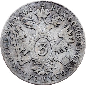 Ferdinand V., 3 Kreuzer 1841, A, Vienna