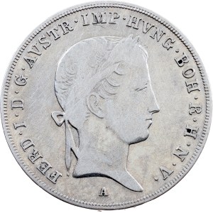 Ferdinand V., 1/2 Thaler 1844, A, Vienna