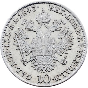 Ferdinand V., 10 Kreuzer 1843, A, Vienne