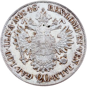 Ferdinand V., 20 Kreuzer 1845, A, Vienne