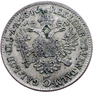 Ferdinand V., 5 Kreuzer 1846, A, Vienne