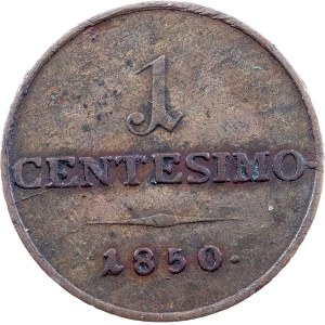 Franz Joseph I., 1 Centesimo 1850, M, Milan